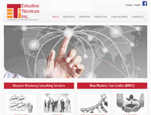 Tablet Screenshot of estudiostecnicos.com